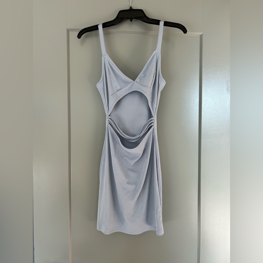 Light Blue Cutout Dress
